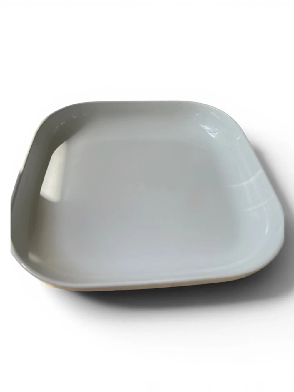 IKea Square White Feldsbar Porcelain oven to table Dish Oven & Micro safe